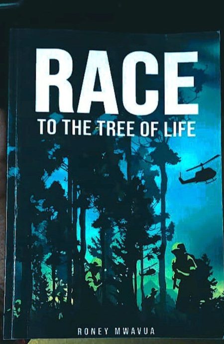 Book cover of The Race to the Tree of Life, depicting a coming-of-age adventure inspired by Cain and Abel, featuring guardians protecting the sacred Tree from theft and world-ending threats