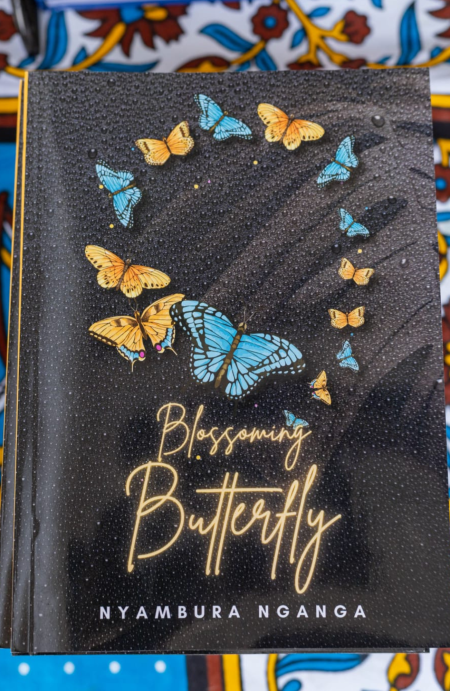 Book cover for 'Blossoming Butterfly' by Nyambura Nganga