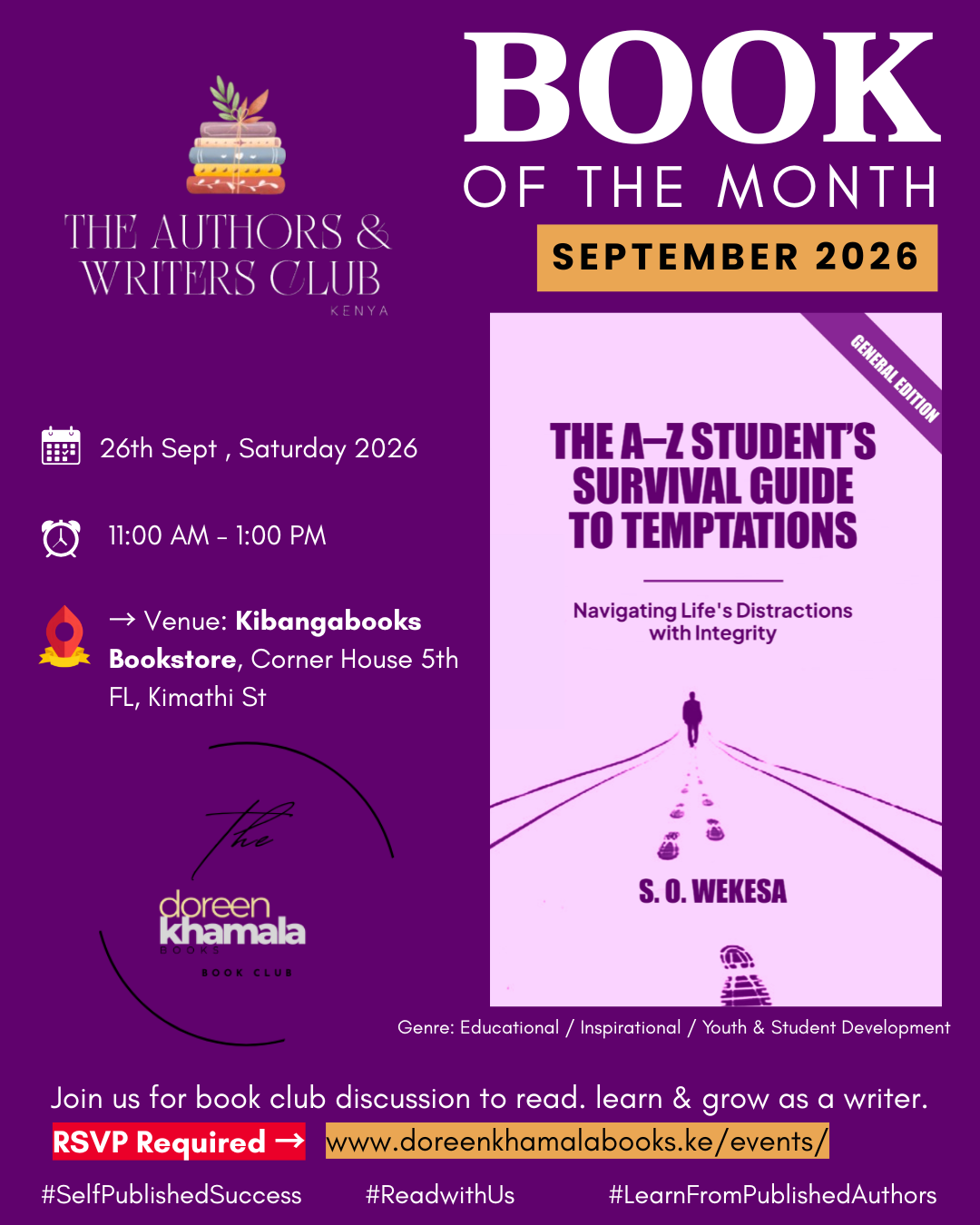 Authors and Writers Club / www.doreenkhamalabooks.ke